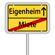 Von Miete zum Eigenheim
