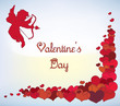 valentine's day greeting card with cupid valentine's day greeting card with cupid
