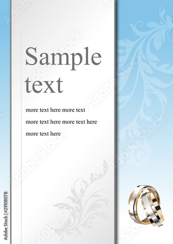 Vector: wedding card wedding card