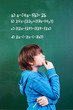 schüler grübelt über mathe