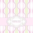 Vintage template frame design for greeting card