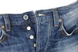 Close up of blue jeans