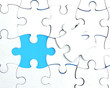 abstract puzzle background with one piece missing