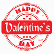 Stamp happy valentine's day