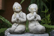 Boy and Girl in Thai culture greeting
