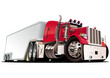 vector cartoon semi truck