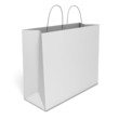 blank shopping bag isolated over white background blank shopping bag isolated over white background