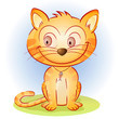 Vektor: baby tiger cat baby tiger cat