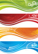 Set of colourful technical banners