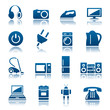 Home appliances icon set
