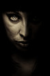 emotion expression dark girl face