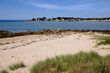 Plage du Men Du à la Trinité sur mer dans le Morbihan en France