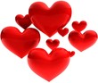 3D render - sweet beautiful hearts 3D render - sweet beautiful hearts