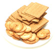 Cookies on white plate Cookies on white plate