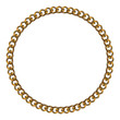 Like Golden Chain Isolated Alphabet Circular Frame