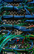 Ethernet cables in many colours Ethernet cables in many colours