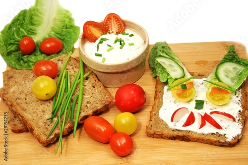 Foto: dekoriertes Abendessen dekoriertes Abendessen