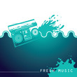 Vector: Designed music background with stylization. Designed music background with stylization.