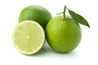 Ripe limes with green leaf Ripe limes with green leaf