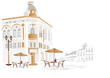 Old part of the city with cafe Old part of the city with cafe