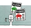 Illustration: concessionnaire automobile concessionnaire automobile