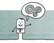 Illustration: businessman & concept businessman & concept