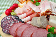 Gemischte Wurst- und Schinkenplatte