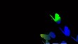 butterflies on gradient - overlay on any background