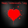Grunge Valentines day card Grunge Valentines day card