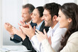 Business team clapping hands