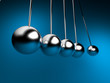 newton cradle 3d ballancing