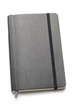 Black Moleskine notebook on white background Black Moleskine notebook on white background