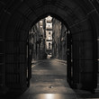 Arched doors in ancient building Arched doors in ancient building