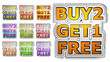 buy two get one free sign