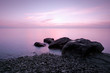The beach in the evening The beach in the evening