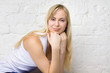 Beautiful casual woman with long hair