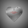 Valentine background with heart. Vector illustration.