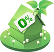 Maison verte et prêt à taux zéro (détouré) Maison verte et prêt à taux zéro (détouré)