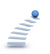 on top of stairway