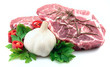 Two pieces of meat with spices