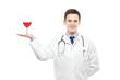 A medical doctor holding a wine glass