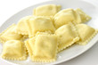 Ravioli pasta filled with  cheese
