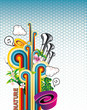 composicion de fantasia en vector