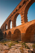 Pont du Gard is an old Roman aqueduct,  France