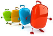 Valises en vacances
