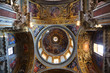 painted dome in Papal Basilica of Saint Mary Major.