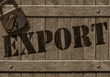 Exportkiste mit Zollschloss