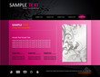 floral website vector template floral website vector template