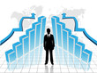 Businessman with chart