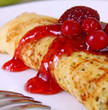 pfannkuchen mit waldfrüchte